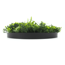 Artificial Green Wall Disc 30in – Black Frame – UV Resistant – Commercial Grade by Designer Plants USA
