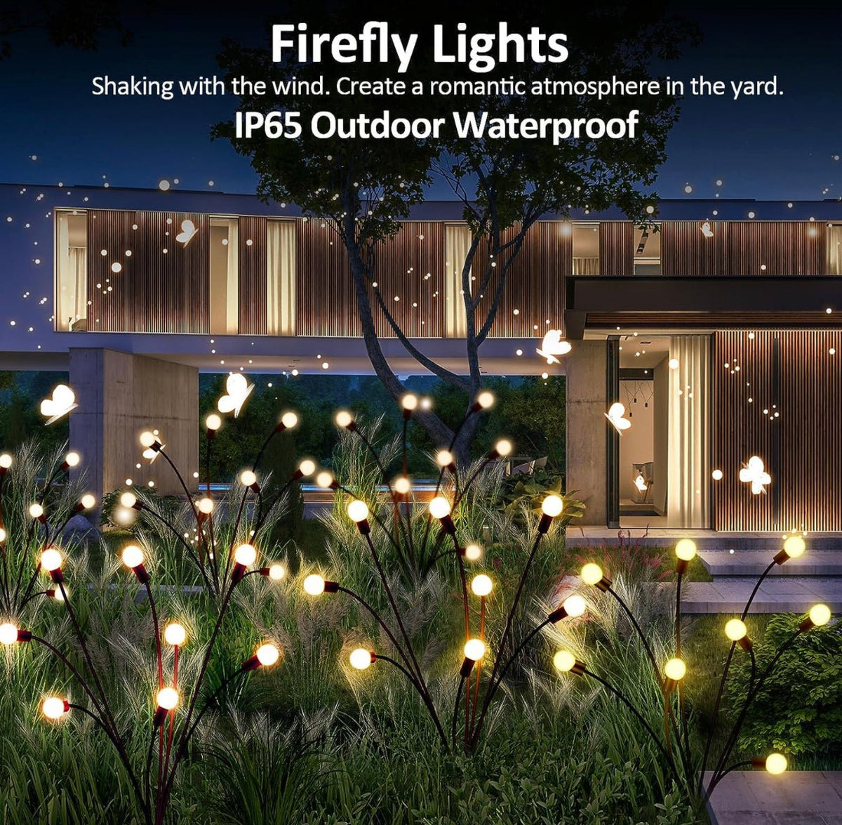 4 Pack Solar Powered Light FireFly Upgraded 8 LED, photo 5 of 7