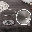 4 pack stainless steel double layer coffee filter funnel kitchen set by Decorbites