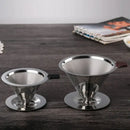 4 pack stainless steel double layer coffee filter funnel kitchen set by Decorbites