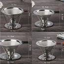 4 pack stainless steel double layer coffee filter funnel kitchen set by Decorbites