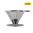 4 pack stainless steel double layer coffee filter funnel kitchen set by Decorbites