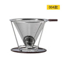4 pack stainless steel double layer coffee filter funnel kitchen set by Decorbites