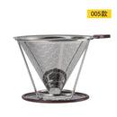 4 pack stainless steel double layer coffee filter funnel kitchen set by Decorbites