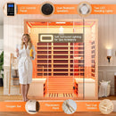 Thermora Seville 4-Person Low EMF Canadian Hemlock Infrared Sauna With Bluetooth (SAK29571) by SAKSBY WHOLESALE