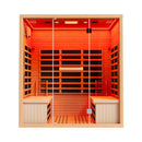 Thermora Seville 4-Person Low EMF Canadian Hemlock Infrared Sauna With Bluetooth (SAK29571) by SAKSBY WHOLESALE