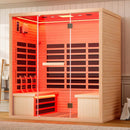 Thermora Seville 4-Person Low EMF Canadian Hemlock Infrared Sauna With Bluetooth (SAK29571) by SAKSBY WHOLESALE