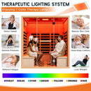 Thermora Seville 4-Person Low EMF Canadian Hemlock Infrared Sauna With Bluetooth (SAK29571) by SAKSBY WHOLESALE
