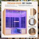 Thermora Seville 4-Person Low EMF Canadian Hemlock Infrared Sauna With Bluetooth (SAK29571) by SAKSBY WHOLESALE