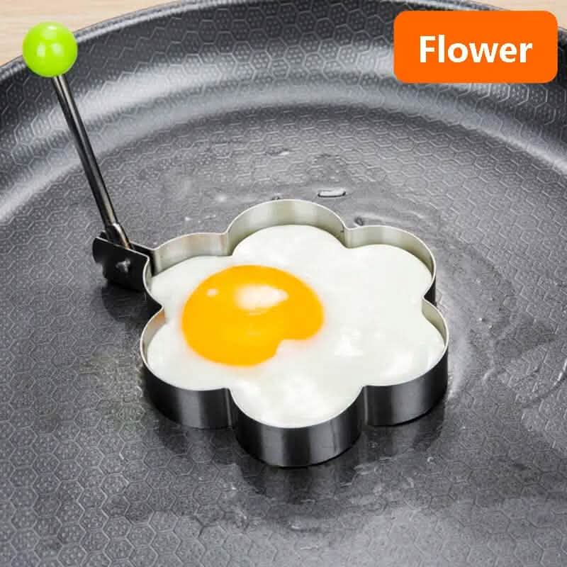 4-Piece Set: Stainless Steel Creative Egg Ring Molds, photo 5 of 6