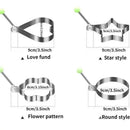 4-Piece Set: Stainless Steel Creative Egg Ring Molds