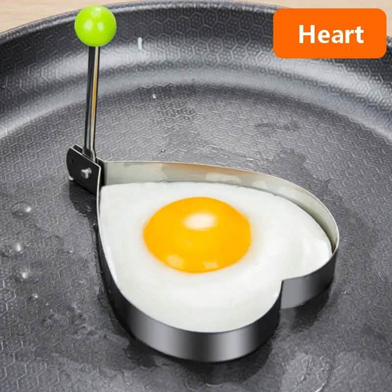 4-Piece Set: Stainless Steel Creative Egg Ring Molds, photo 3 of 6