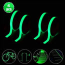 4-Pieces: Luminous Fluorescent Adhesive Tapes