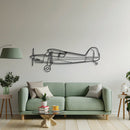 4-Place Metal Aircraft Wall Art - NCP0452