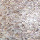 White Beige 12x12 Polished Brick Shell Mother of Pearl Mosaic Tile (20 pack, 18.52 sq ft/case) - Sample