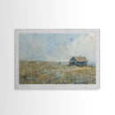 Kitsch Kitchen Farmhouse Decor Framed Canvas Print, Farmhouse Decor, Original Art Of an Old Farmhouse, Western Decor