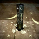 4-Sided Night Sky Pine Tree Solar Luminary Tube Light - Steel