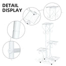 GobekUsa 4-Tier Metal Plant Stand - Indoor/Outdoor Display