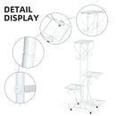 GobekUsa 4-Tier Metal Plant Stand - Indoor/Outdoor Display