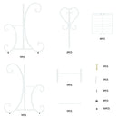 GobekUsa 4-Tier Metal Plant Stand - Indoor/Outdoor Display