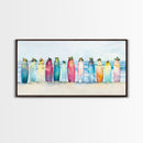Christmas beach art, tropical Christmas decor, canvas print, Christmas wall art, beach Christmas decor, holiday wall art