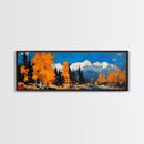 Fall In The Mountains - Vintage Landscape Painting Print - Fall Wall Art - Autumn Centerpiece - Beautiful Fall Wall Art - Canvas Art Print