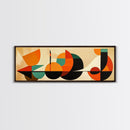 Retro Style MCM Abstract Art, Geometric Patterns, Above Sofa Modern Art, Modern Home Decor, Boho Style Minimalist Wall Art