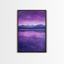Purple and Lavender Landscape Painting Print, Reflections, Original Watercolor Painting Print, Custom Painting, Living Room Wall Art