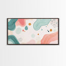 Abstract Retro Style 90s Inspired Wall Art, Modern Art on White Background