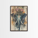 Ganesh Wall Art, Ganesha Painting Print, Framed Canvas Print, Painting of Ganesha, Ganesh Art, Hindu Art, Hinduism Home Decor