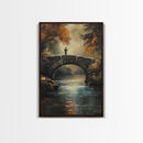 Fly Fishing Art Print on Canvas - Outdoors Gift Idea - Gift For Dad - Fly Fishing Art - Fly Fishing Painting - Trout Fishing - Outdoorsman Gift