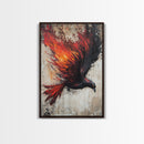 Graffiti Phoenix Canvas Print, Phoenix Painting, Grunge Punk Art, Office Decor, Man Cave Wall Art, Office Decor For Men, Gift For Him