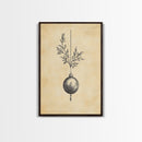 Christmas Tree Ornament Painting Print, Boho Christmas Wall Art, Framed Canvas