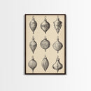 Christmas Ornaments Canvas Print - Framed Canvas - Minimalist Christmas Art - Boho Christmas Art - Rustic Christmas Art
