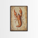 Kitsch Kitchen Home Decor, Crayfish Painting Print, Crawdaddy Wall Art, Louisiana Home Decor, Cajun Decor, Kitchen Wall Art