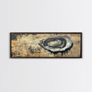 Extra Wide Panoramic Print of an Oyster, Wabi Sabi Minimalist Wall Art, Kitchen Home Decor, Kitchen Art, Wall Art for Dining Room