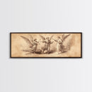 Guardian Angel Painting Print, Angelic Wall Art, Angel Painting, Guardian Angels Print, Original Panoramic Angel Painting, Angel Sketch