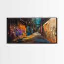 Graffiti Print Urban Decor, Cyberpunk Cityscape Wall Art, Urban Area Decay, Home Decor, Graffiti Photos, Philadelphia Print