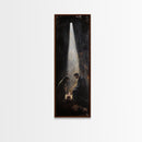 Tall Skinny Nativity Painting Canvas Print, Christmas Wall Art, Christmas Decor, Nativity Oil Painting, Jesues In His Manger