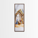 Phoenix Rising Art Firebird Canvas Print, Tall Skinny Art, Framed Option Available, Mythical Creature Wall Art, Unique Bedroom Decor