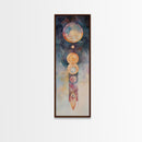Sacred Geometry Art, Mystic Canvas Print, Sacred Geometry Art, Vertical Wall Art For Bedroom And Living Room Decor