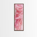 Flowing Pink Fabric Framed Canvas Print Pink Abstract Art Feminine Minimalist Decor Light Pink Wall Art Bedroom Living Room Aesthetic