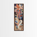 Canvas Print Art Nouveau Print Botanical Prints Floral Style Vertical Wall Art Chinoiserie Wall Art Rustic Decor Christmas Gift Idea