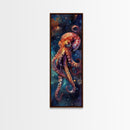 Mesmerizing Octopus Art Framed Canvas Print Vibrant Underwater Decor Nautical Wall Art Whimsical Sea Creature Marine Life Artwork