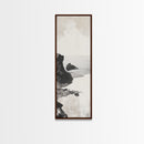 Tranquil Coastal Rocks Canvas Print Nautical Wall Art Minimalist Art Seascape Art Bedroom or Living Room Rustic Coastal Decor Piece
