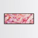 Light Pink Ribbon Abstract Canvas Print, Minimalist Wall Art, Living Room Art, Pastel Home Decor, Pink Abstract Art, Above Sofa Art