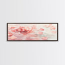Lotus Petal Canvas Print, Wabi Sabi Wall Art, Light Pink Nature-Inspired Art, Bedroom or Yoga Room Decor, Serene Feminine Artwork