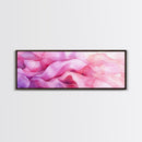 Pink Abstract Wave Canvas Print Bedroom Wall Art Horizontal Light Pink Wall Art Feminine Decor Minimalist Above Sofa Framed Art
