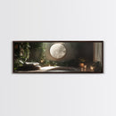 Zen Canvas Print Minimalist Indoor Jungle Art Peaceful Boho Decor Relaxing Yoga Art Bedroom Wall Art Nature Inspired