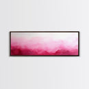 Soft Gradient Canvas Print Horizontal Light Pink Wall Art Minimalist Boho Bedroom Rustic Farmhouse Decor Above Bed Pastel Design
